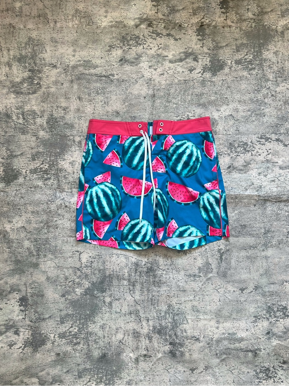 Red and Blue Watermelon Swimming Trunks